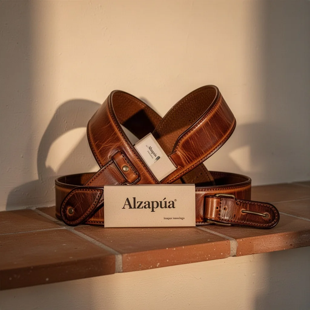 Alzapúa Correa de Cuero Curtido